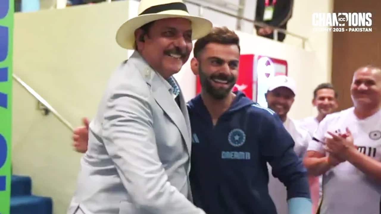 Ravi Shastri’s Surprise Visit: Motivates India After Champions Trophy Win