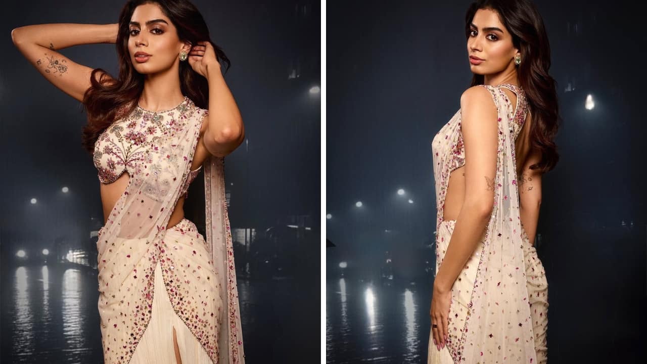 Khushi Kapoor’s pre-draped white saree is the hottest wardrobe essential for the party season