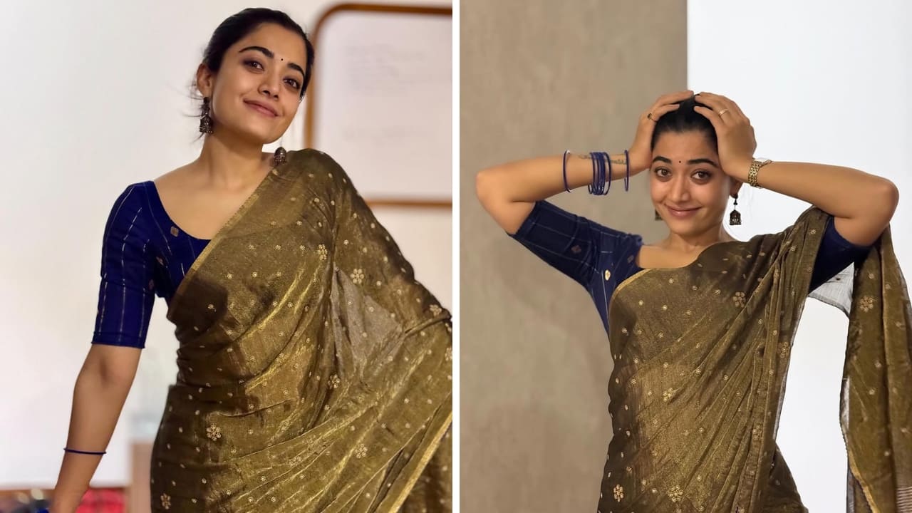Rashmika Mandanna does her own makeup and hair: Catch her self-styled look