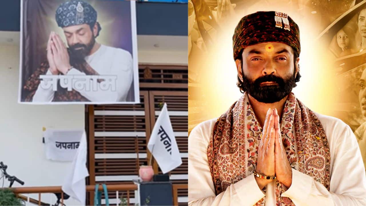 Bobby Deol's ardent fan celebrates release of Ashram's latest season by decorating street with "japnaam" flags, watch video