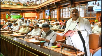 Karnataka CM Siddaramaiah presenting the state Budget 2025