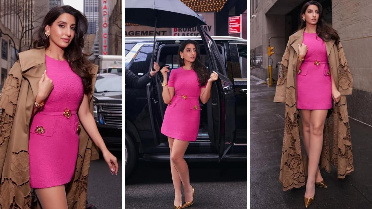 Nora Fatehi takes over New York streets in Barbiecore style