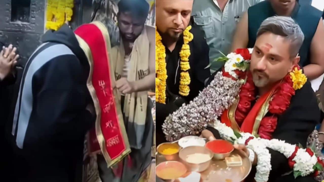 Honey Singh trolled for getting VIP treatment at Mahakaleshwar Temple in Ujjain, one netizen says, "But ordinary devotees are still outside in the queue waiting since 2 AM"