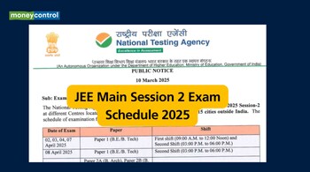 JEE Main Session 2 Exam Schedule 2025