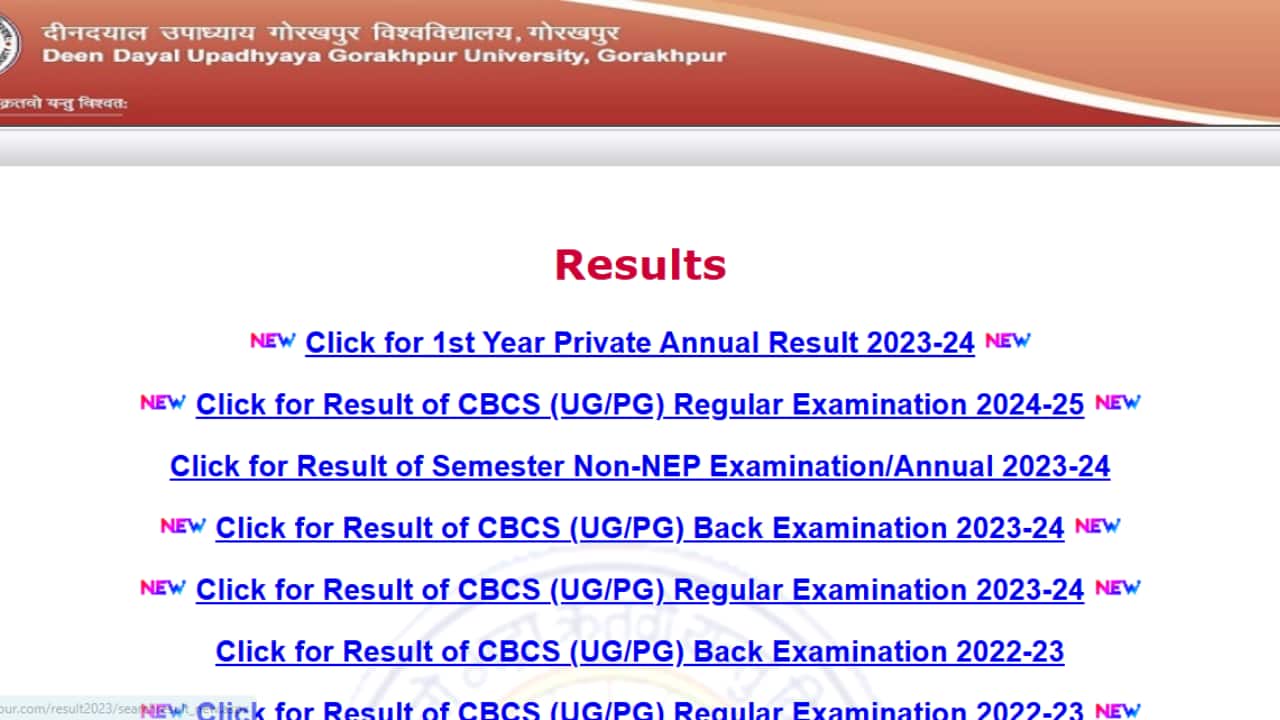 DDU Result 2025 Released for Various UG and PG Courses; Direct Link Here