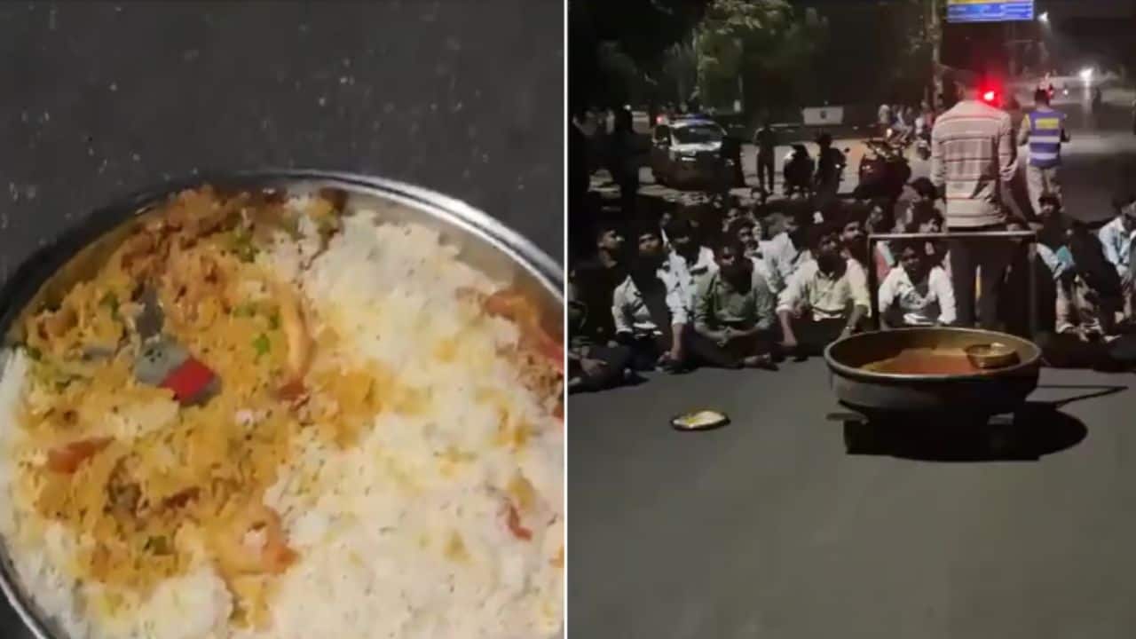 Blade found in Hyderabad's Osmania University food; hostel students protest