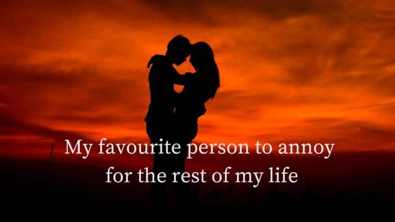 Couple pictures orange skyline