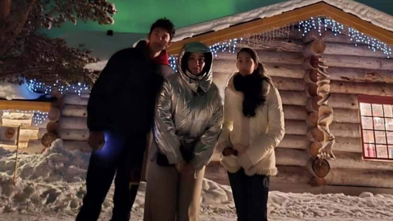 Sanjay Dutt shares breathtaking photos of northern lights during family vacation in Finland