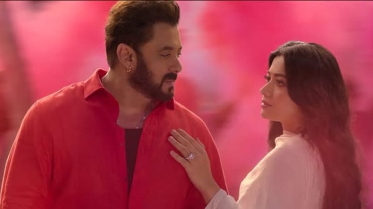 A behind-the-scenes still from the newly released song Bam Bam Bhole has taken social media by storm, capturing Rashmika Mandanna and Salman Khan immersed in a vibrant dance sequence.