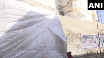 Sambhal authorities cover Shahi Jama Masjid and nine other mosques in tarpaulin ahead of Holi