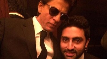 Shah Rukh Khan and Abhishek Bachchan