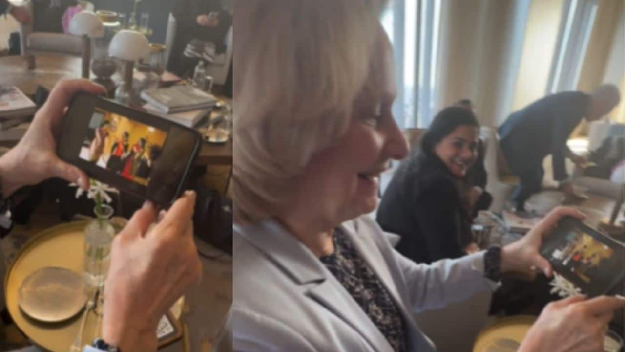 Smriti Irani shows iconic 'Kyunki Saas Bhi Kabhi Bahu Thi' title track to European friends at the UN, watch here