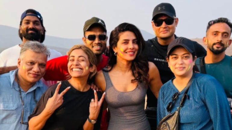 Priyanka Chopra celebrates 'working Holi' on the sets of SSMB29, shares ...