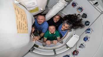 They will be accompanied by NASA astronaut Nick Hague and Russian cosmonaut Aleksandr Gorbunov. (Courtesy: NASA @Commercial_Crew)