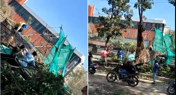 Pregnant woman, friend killed after pole collapses on them in Bengaluru