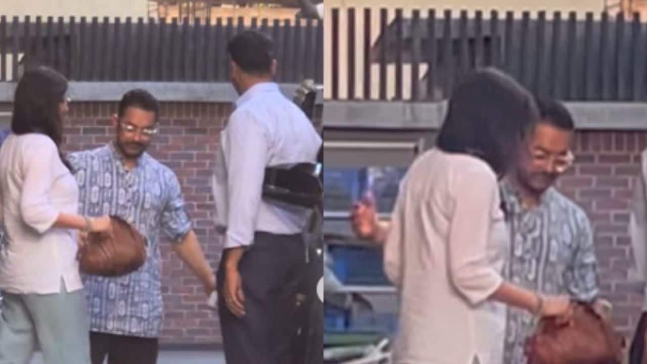 Aamir Khan and girlfriend Gauri Spratt make first appearance after confirming their relationship, watch video