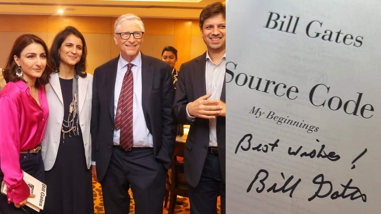 Soha Ali Khan meets Bill Gates, gets her copy of 'source code' signed during inspiring encounter
