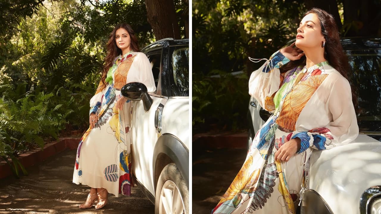 Dia Mirza’s free-flowing spring dress is ideal for luxe holidays