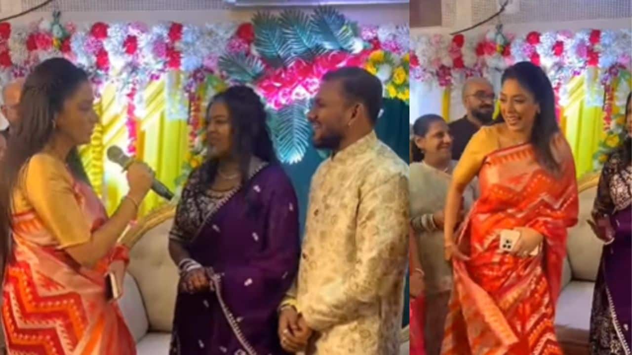 Rupali Ganguly attends paparazzo’s wedding in Mumbai keeping a year-old promise, watch here