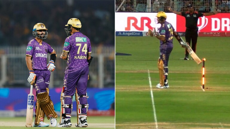 IPL 2025: Why Sunil Narine survived the hit wicket scare against RCB. (Photo: IPL/X)