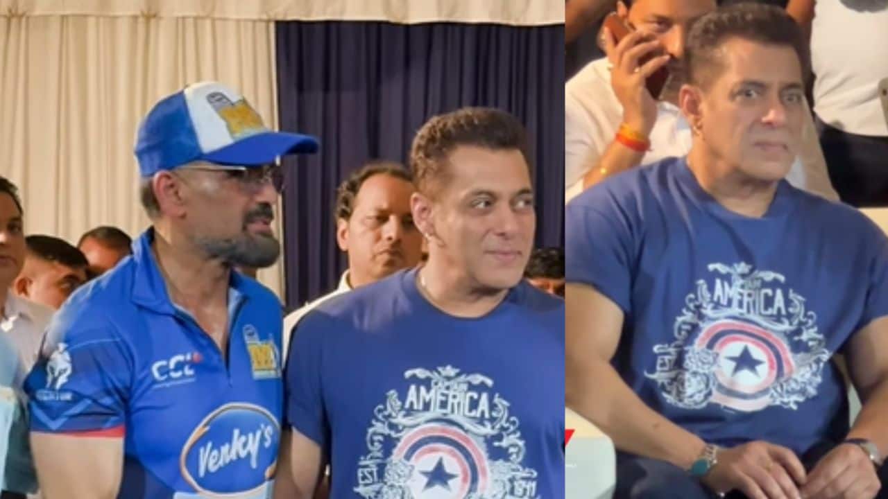 Salman Khan and Suniel Shetty join former Maharasthra CM Eknath Shinde at TB-free India cricket match, watch 