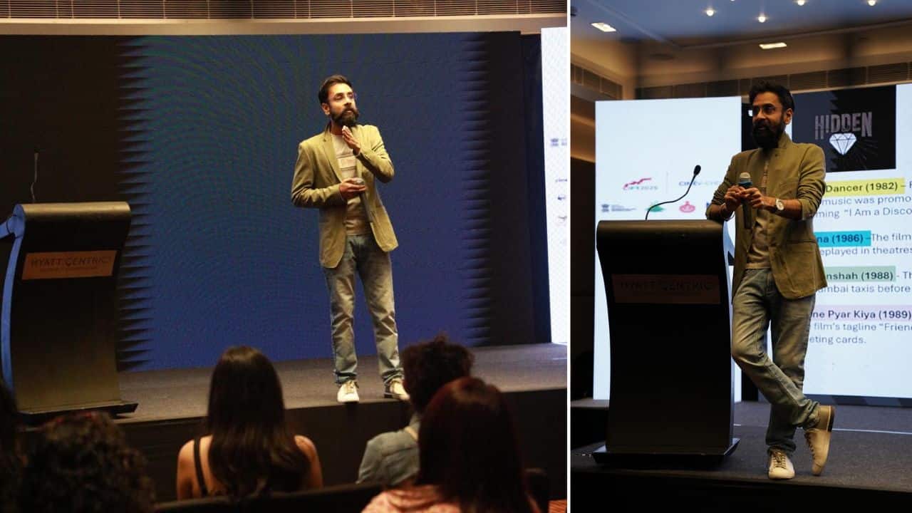 Varun Gupta speaking at Cinevesture International Film Festival, Chandigarh, held from March 21-23.