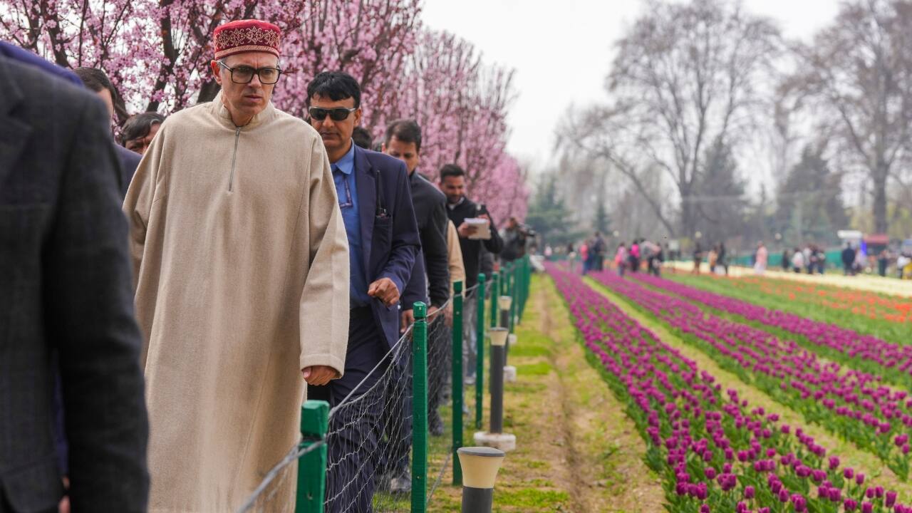 A Blooming Spectacle Unfolds The grand opening, led by Jammu and Kashmir Chief Minister Omar Abdullah, unveiled a mesmerizing view of over 1.5 million tulips in full bloom. This year’s show is bigger and brighter, with 17.50 lakh tulip bulbs of various hues painting the garden in a rainbow of colors. But the magic doesn’t stop at the blooms—this annual celebration is a tribute to nature, culture, and the timeless charm of Kashmir’s spring. (Image: X/@CM_JnK) A Blooming Spectacle Unfolds The grand opening, led by Jammu and Kashmir Chief Minister Omar Abdullah, unveiled a mesmerizing view of over 1.5 million tulips in full bloom. This year’s show is bigger and brighter, with 17.50 lakh tulip bulbs of various hues painting the garden in a rainbow of colors. But the magic doesn’t stop at the blooms—this annual celebration is a tribute to nature, culture, and the timeless charm of Kashmir’s spring. (Image: X/@CM_JnK)