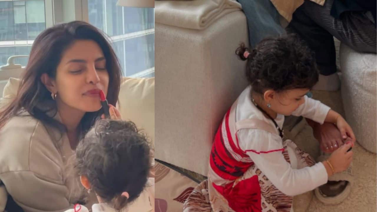 Priyanka Chopra shares adorable 'NYC moments' as daughter Malti paints her nails and applies lipstick, watch here