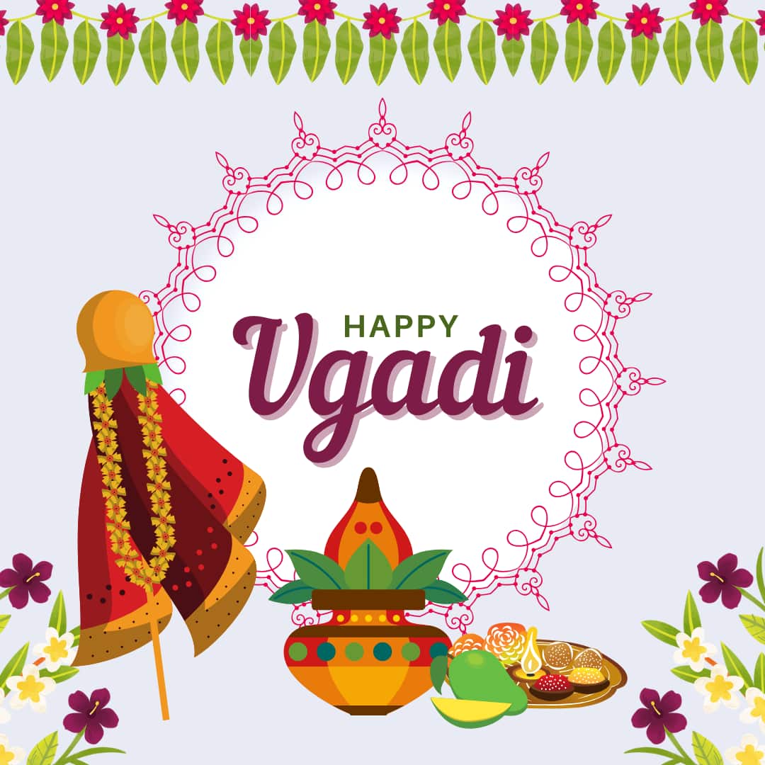 Happy Ugadi 2025 Images (Canva)