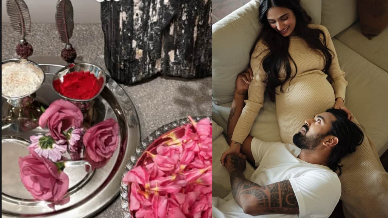 Athiya Shetty and KL Rahul perform puja at home days after daughter's birth