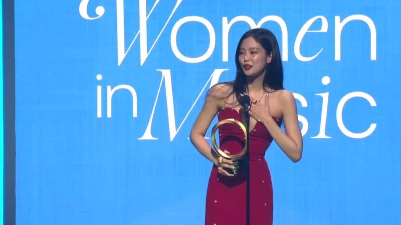 Jennie receives 'Global Force Award' at Billboard Women in Music Awards 2025, dedicates win to BLACKPINK members and empowering women, watch video 