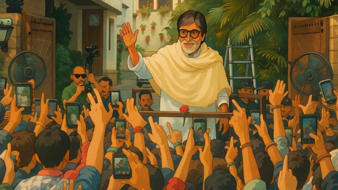 Amitabh Bachchan is the latest celeb to join Open AI's Ghibli art trend, see pics