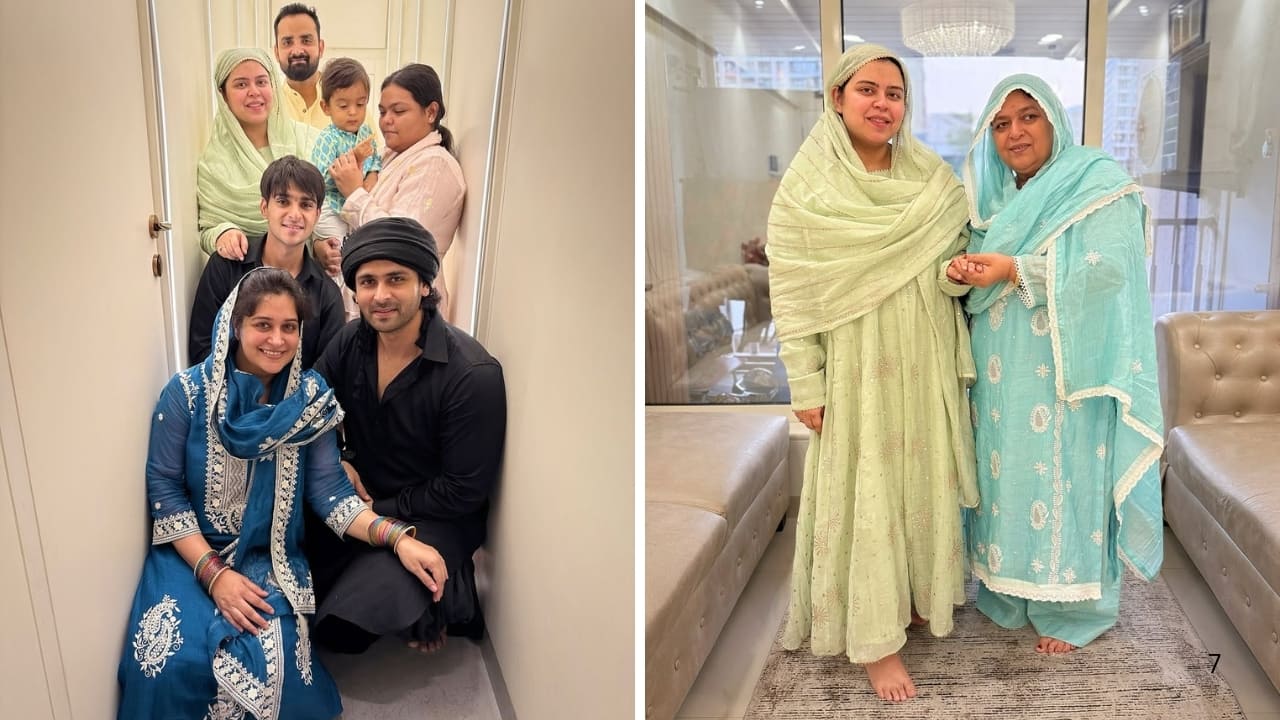 Shoaib Ibrahim Eid look with family (Images: @saba_ka_jahaan/Instagram)