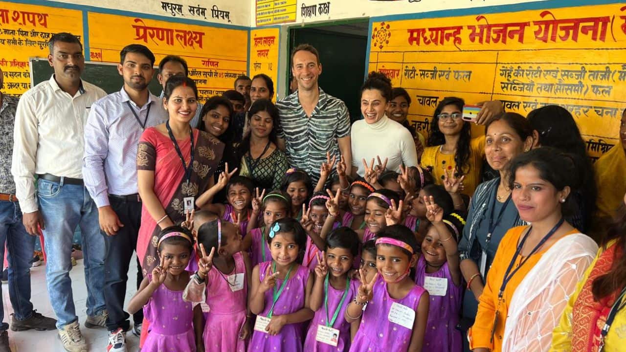 Taapsee Pannu and Mathias Boe’s wedding gesture highlights support for project Nanhi Kali