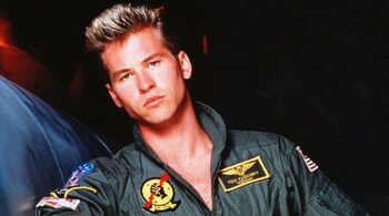 Valm Kilmer in a still from Top Gun