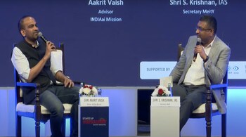 IndiaAI advisor Aakrit Vaish in conversation with MeitY secretary S Krishnan