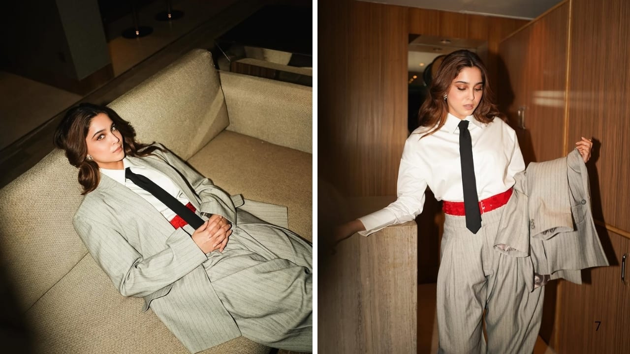 Sharvari in business suit (Images: @sharvari/Instagram)