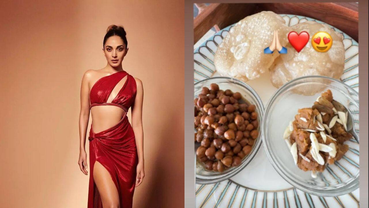Mom-to-be Kiara Advani shares her Navratri meal of Puri, Chole, and Halwa on Instagram