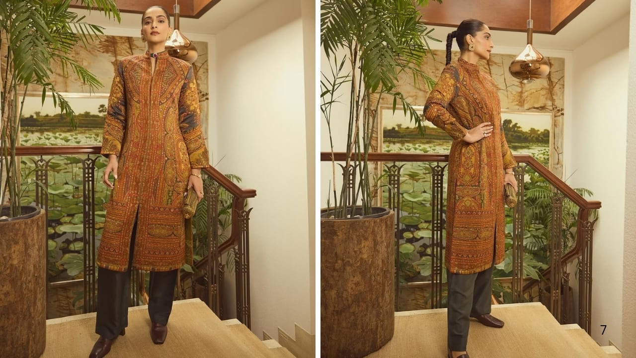Sonam Kapoor in Ritu Kumar dress (Images: @rheakapoor/Instagram)