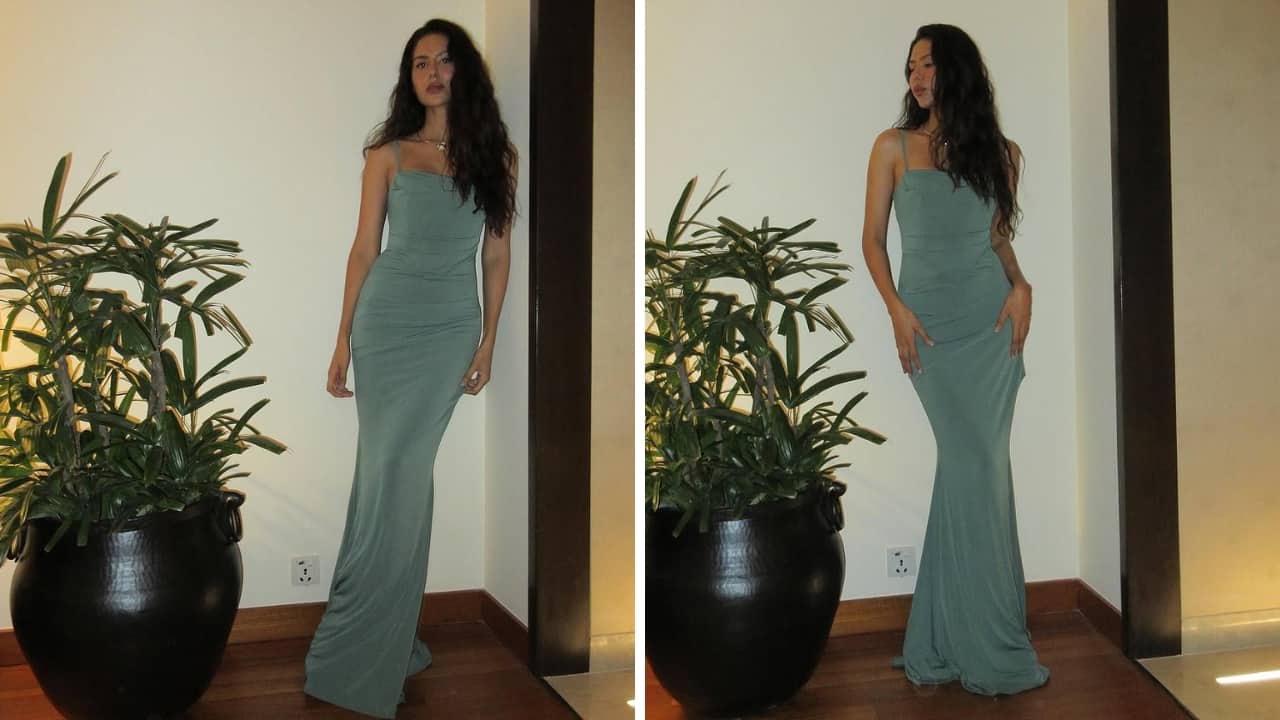 Sonam Bajwa in blue dress (Images: @sonambajwa/Instagram)