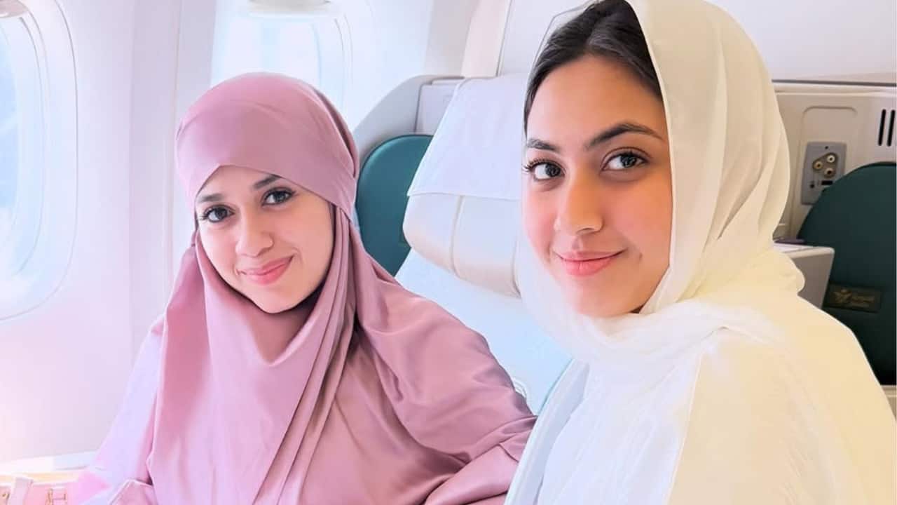 TV actresses Jannat Zubair and Reem Shaikh perform Umrah together, watch video