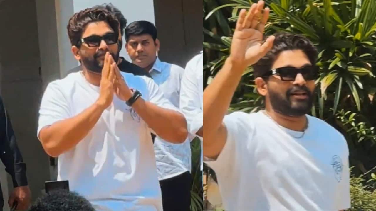 Allu Arjun meets fans gathered outside his  home on his birthday, watch video