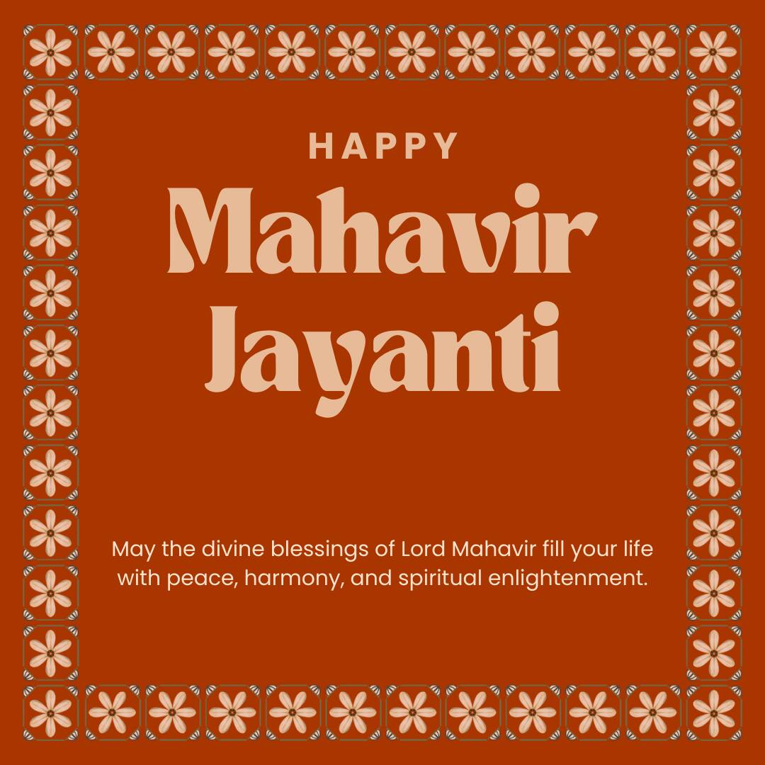 Happy Mahavir Jayanti 2025 Images