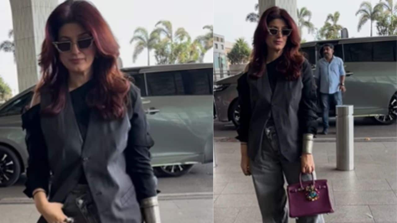 Twinkle Khanna flaunts lavish Rs 17 Lakh purple Hermès birkin bag, watch here 