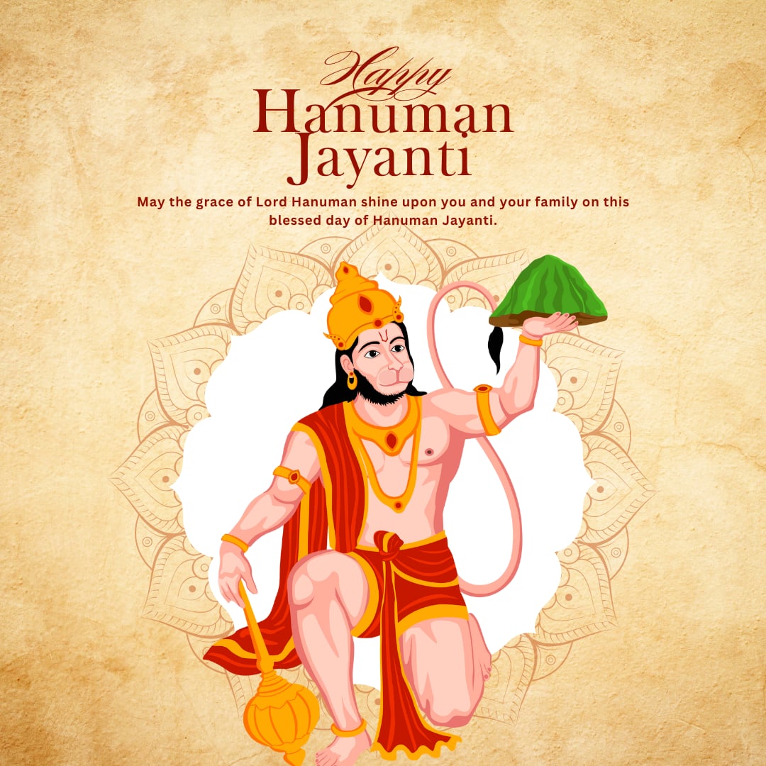 Happy Hanuman Jayanti 2025 Images | Happy Hanuman Janmotsava Images