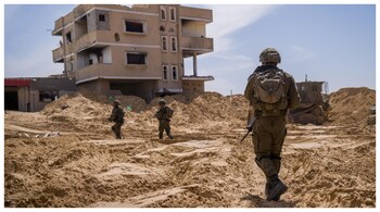 Israeli soldiers conducting operations in a location given as Tel Al-Sultan area, Rafah Governorate, Gaza. (Courtesy: Reuters file photo)