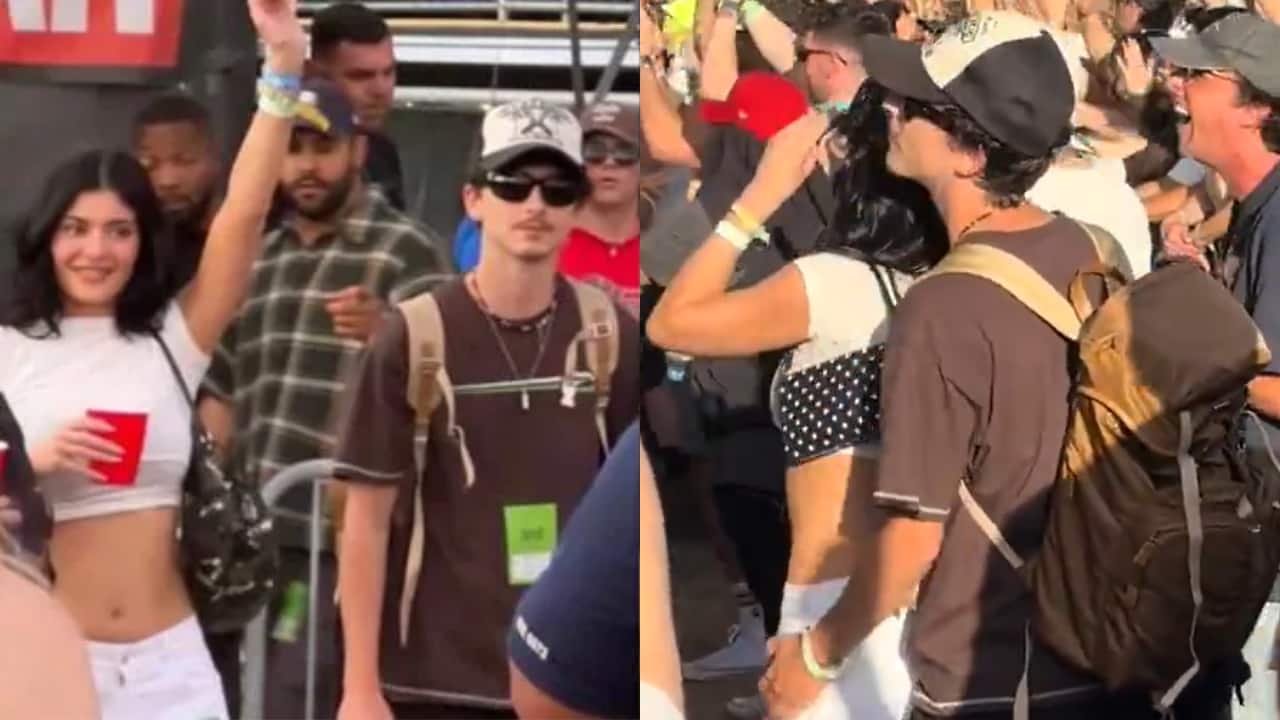 Kylie Jenner and Timothée Chalamet pack on PDA at Coachella 2025, Watch video