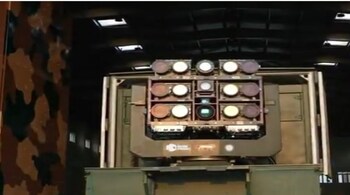 Once the Laser-DEW system's radar identifies a target, it uses an intense beam of powerful light to cut through it