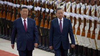 Chinese President Xi Jinping and Vietnam's President To Lam - File Photo