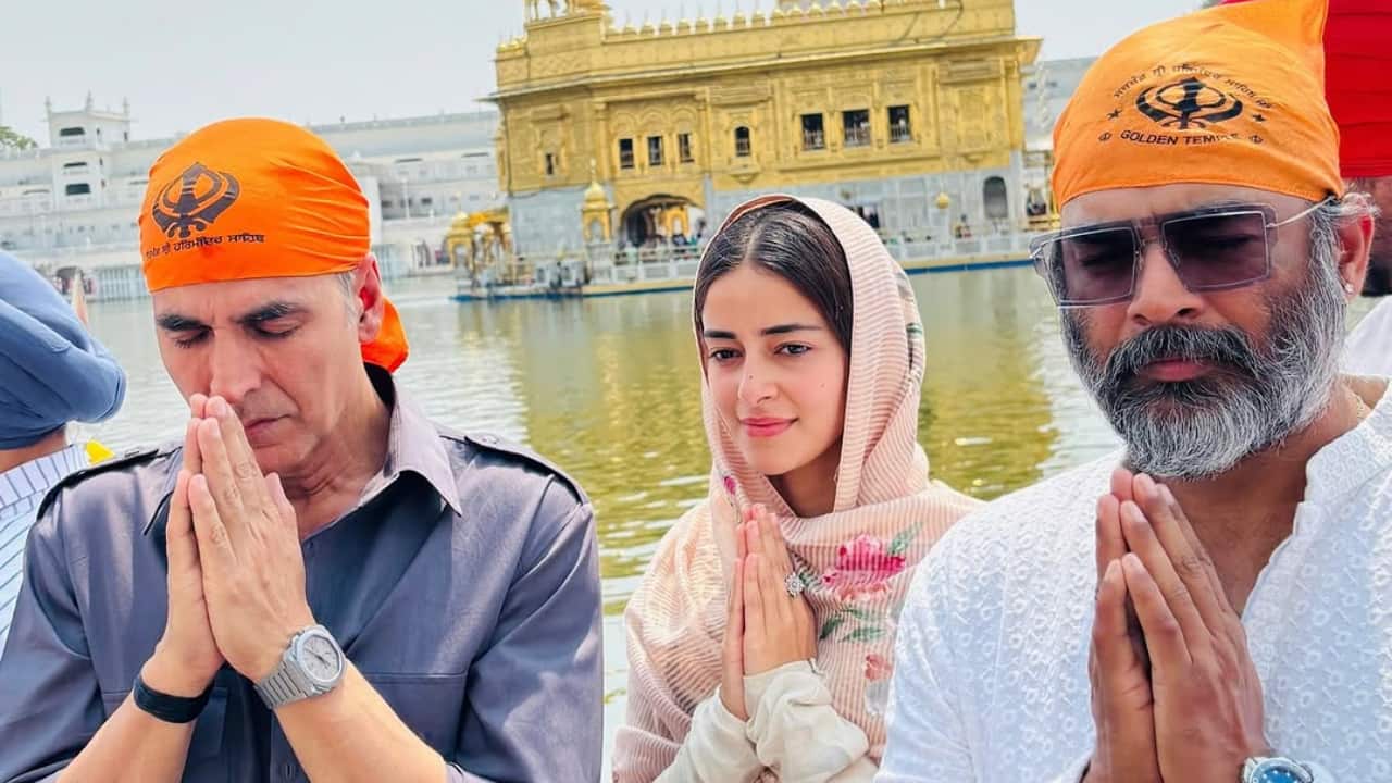 Akshay Kumar, R Madhavan, Ananya Panday visit Golden Temple ahead of Kesari 2 release